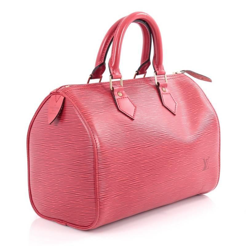 Pink Louis Vuitton Speedy Handbag Epi Leather 30