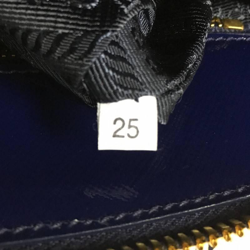 Prada Zip Around Convertible Dome Satchel Vernice Saffiano Leather North  2