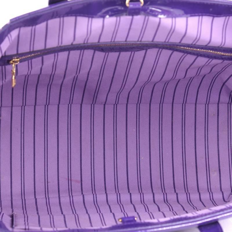 Purple Louis Vuitton Voyage Cosmic Blossom PM Tote 