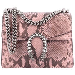 Used Gucci Dionysus Handbag Python with Embellished Detail Mini