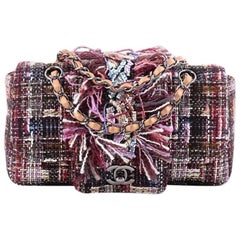 Chanel Flap Bag Tweed with Swarovski Small