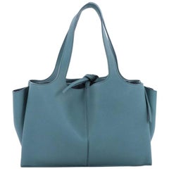 Celine Tri-Fold Shoulder Bag Grained Calfskin Medium
