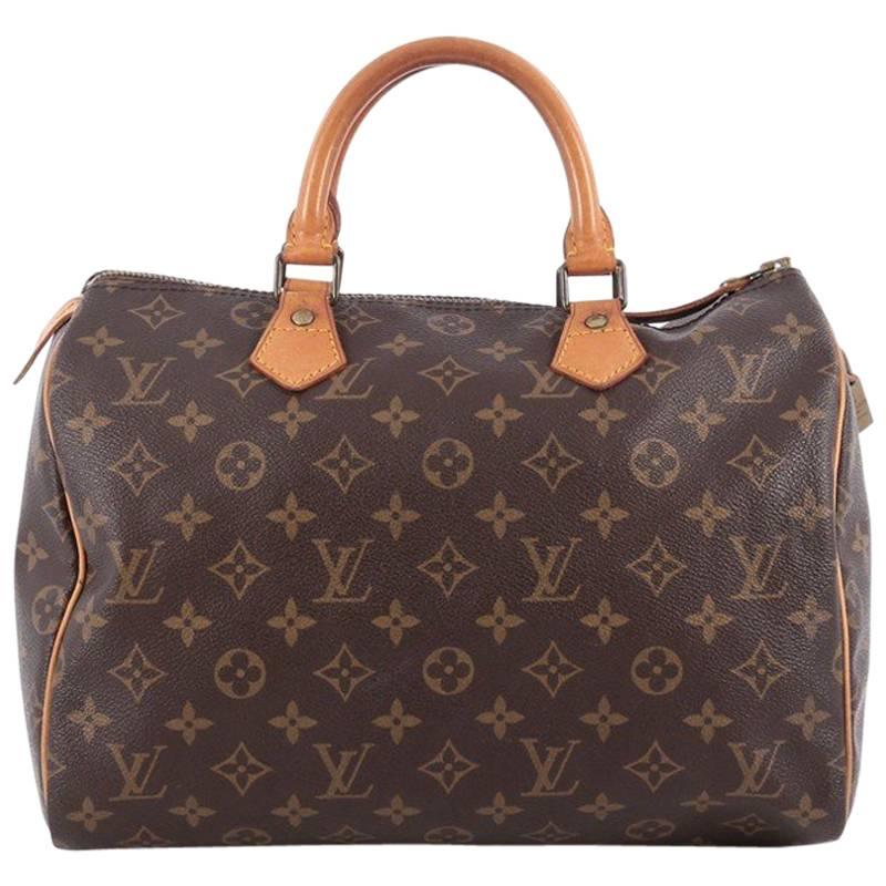 Louis Vuitton Speedy Handbag Monogram Canvas 30