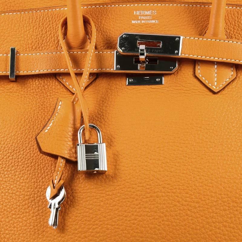 Hermes Birkin Handbag Moutarde Clemence with Palladium Hardware 35 2