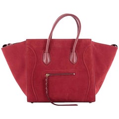 Celine Phantom Handbag Suede Medium