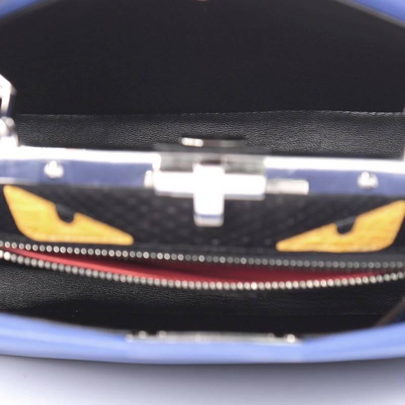 Fendi Peekaboo Monster Handbag Calfskin and Python Regular 3