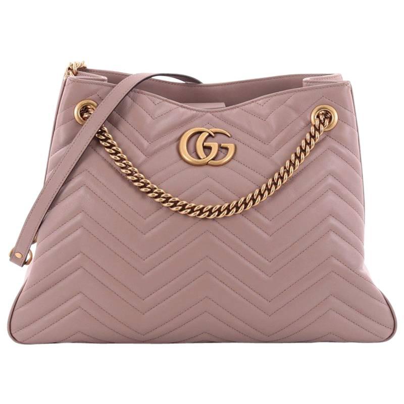 Gucci GG Marmont Chain Shoulder Bag Matelasse Leather