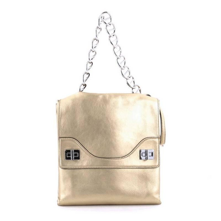 PRADA turn lock pochette BT1020 Shoulder Bag Japan ookura
