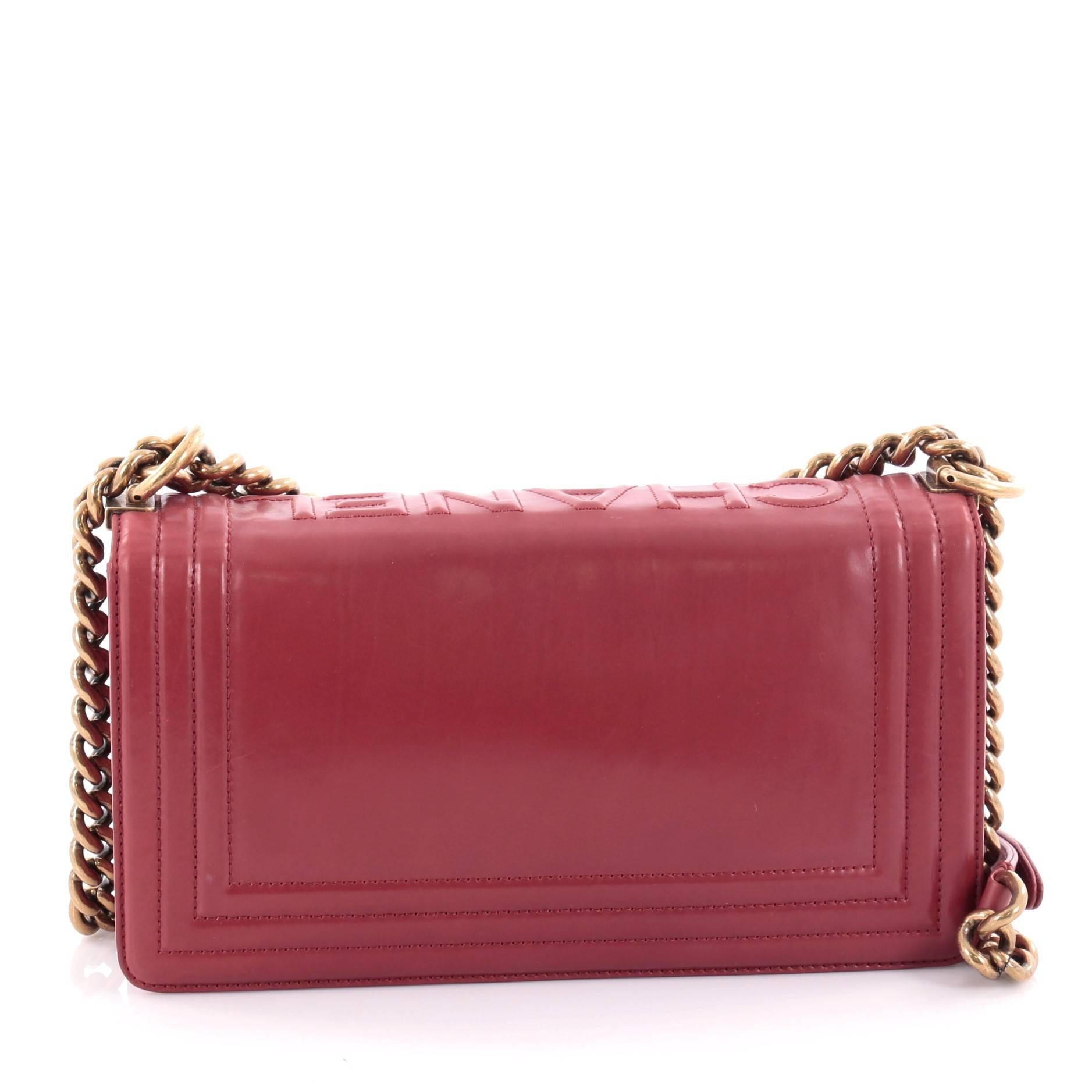 Chanel Reverso Boy Flap Bag Glazed Iridescent Calfskin Old Medium In Good Condition In NY, NY