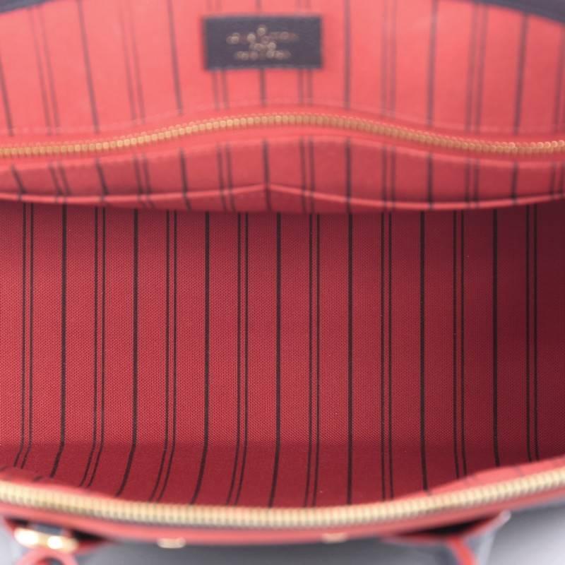 Women's or Men's Louis Vuitton Pont Neuf Handbag Monogram Empreinte Leather MM