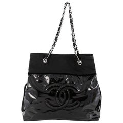 Chanel Stretch Spirit Drawstring Patent Vinyl Tote