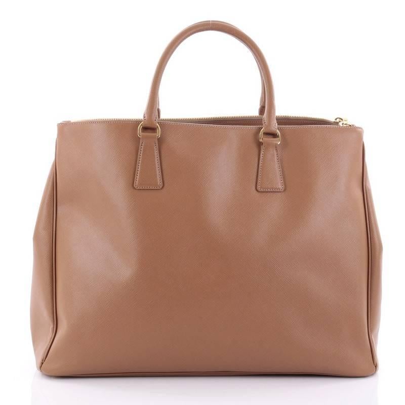 Prada Double Zip Lux Tote Saffiano Leather Large 1