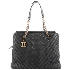 Chanel Black Leather Large Surpique Work Tote Bag – Luxify Marketplace