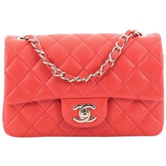 Chanel Classic Single Flap Bag Quilted Lambskin Mini