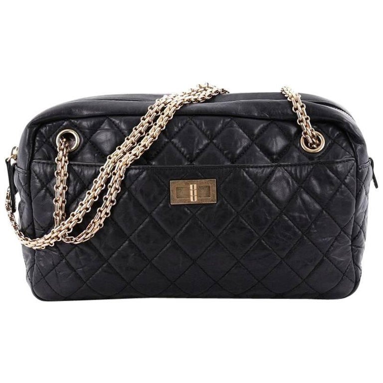 Chanel Reissue Camera Bag Quilted Aged Calfskin Medium at 1stDibs