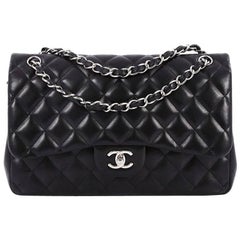 Chanel Classic Double Flap Bag Quilted Lambskin Jumbo