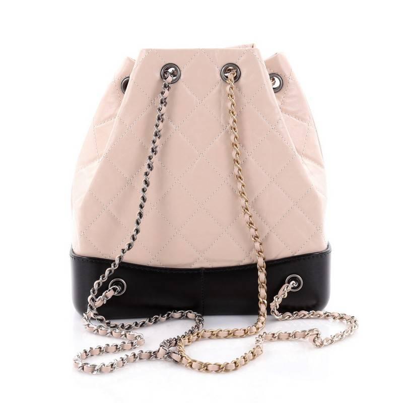 chanel gabrielle backpack white