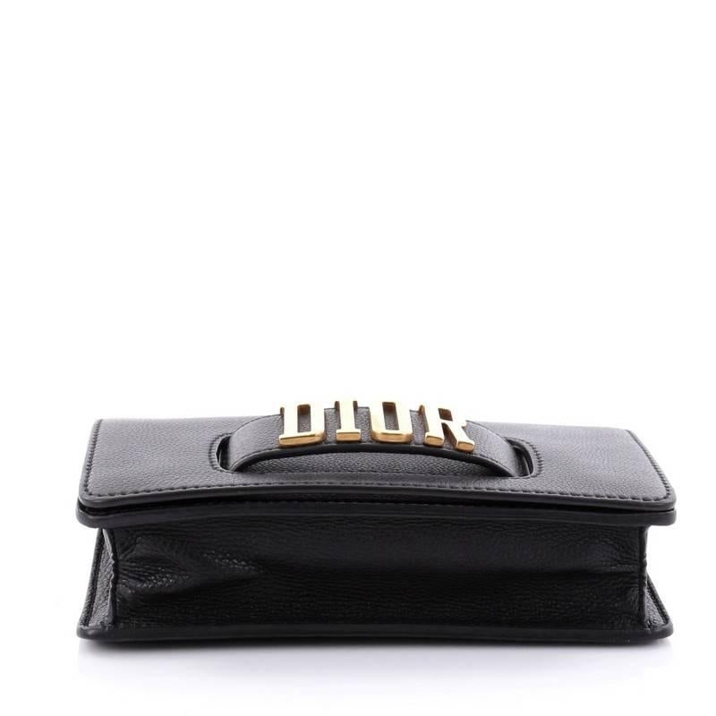 diorevolution flap bag in black calfskin price