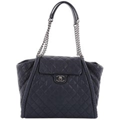 Chanel Studded CC Flap Tote Quilted Calfskin Large