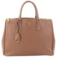 Prada Double Zip Lux Tote Saffiano Leather Large