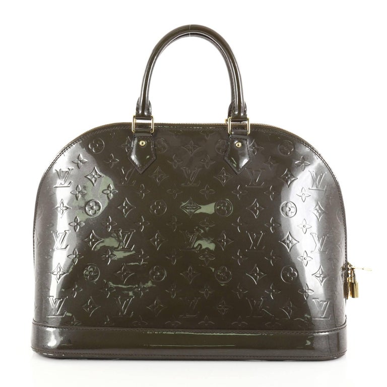 Louis Vuitton Alma Handbag Monogram Vernis Gm At 1stdibs Louis Vuitton Alma Handbag Monogram Vernis Gm In Fair Condition For New York
