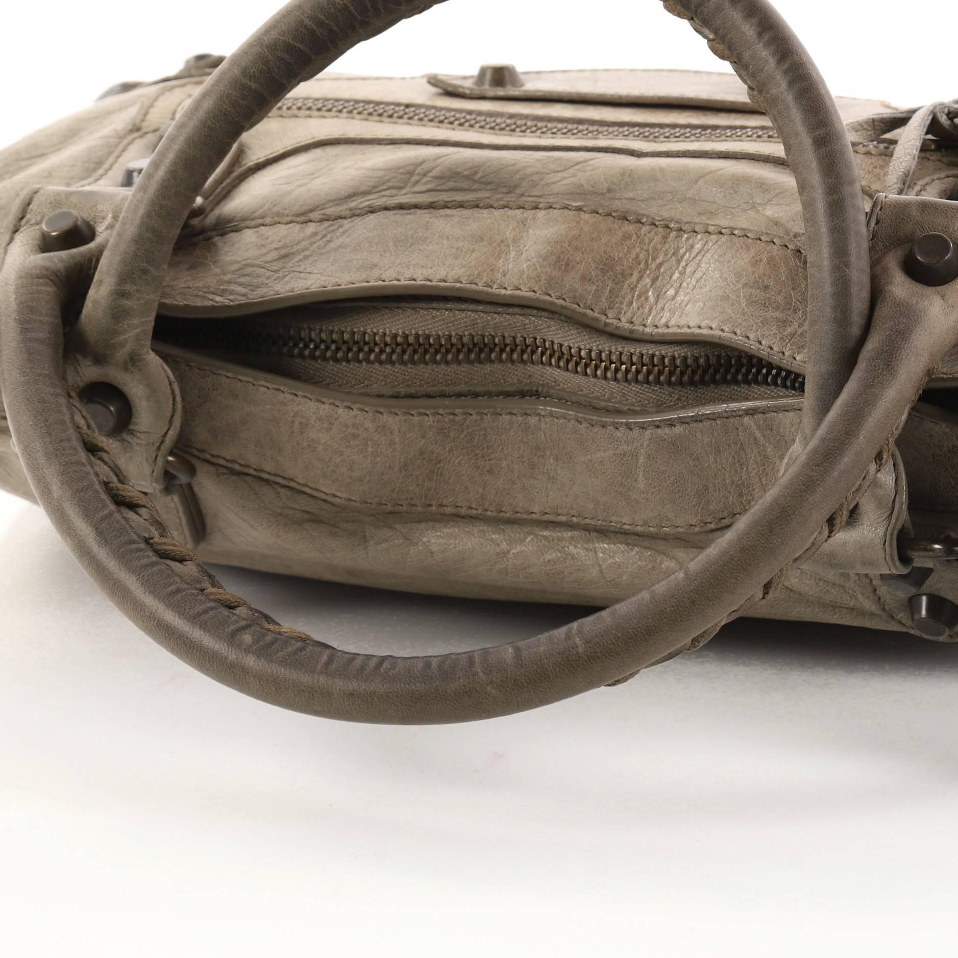 Women's Balenciaga First Classic Studs Handbag Leather
