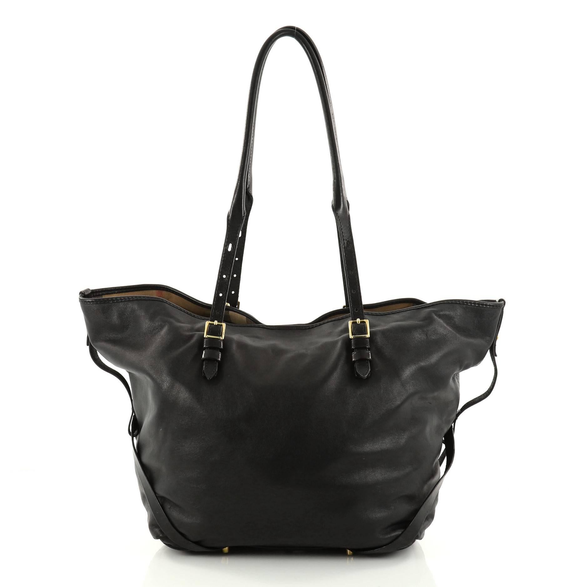 Burberry Bridle Salisbury Tote Leather Medium  In Fair Condition In NY, NY