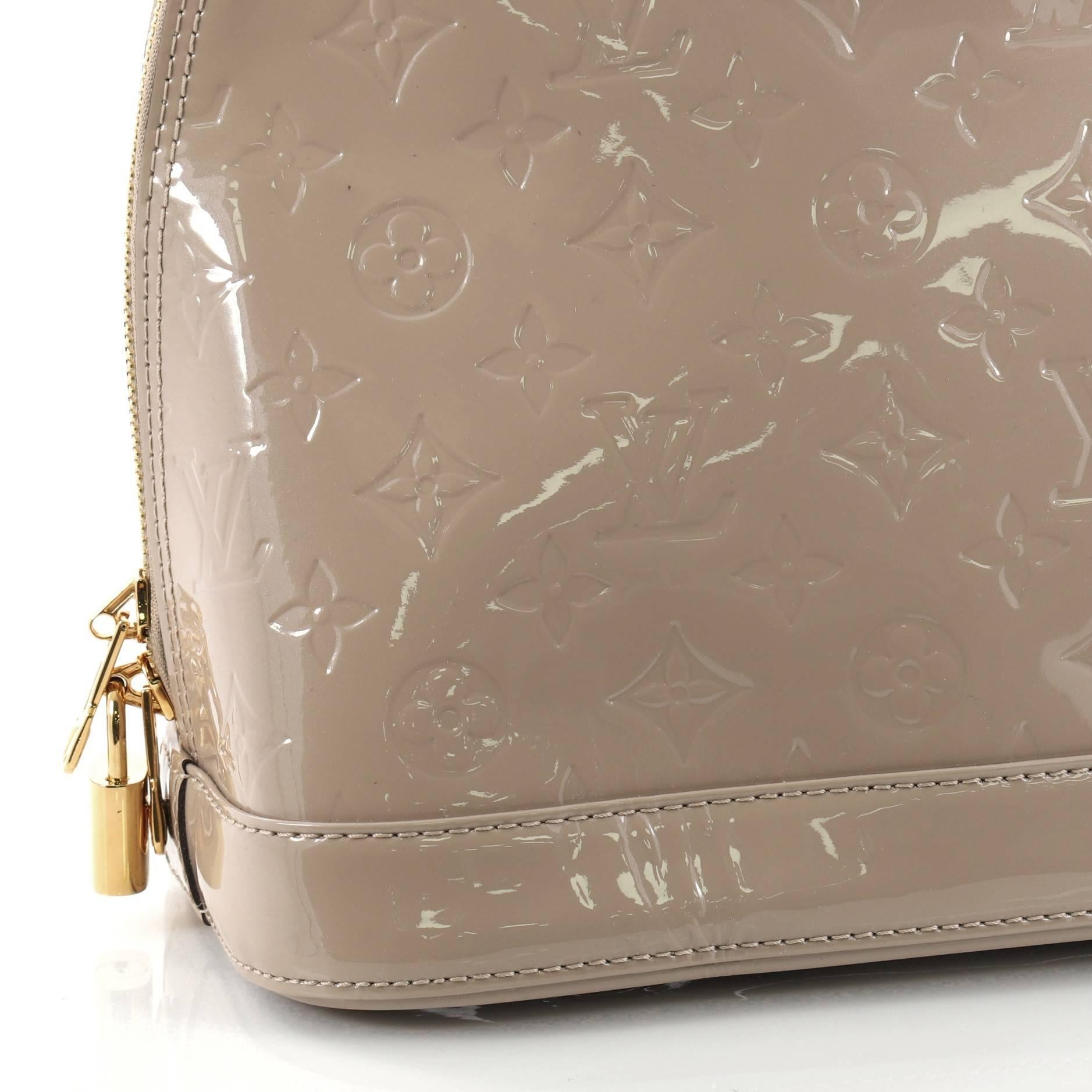 Louis Vuitton Alma Handbag Monogram Vernis PM  4