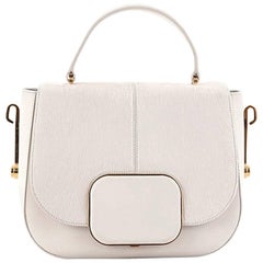 Tod's Racing Bandoliera Shoulder Bag Calf Hair with Leather Small