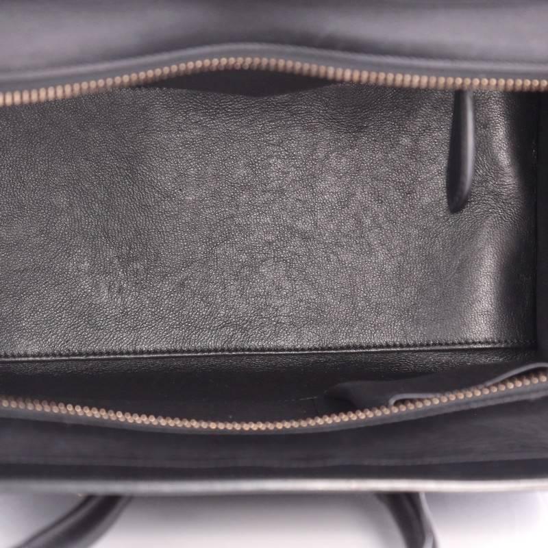 Celine Tricolor Luggage Handbag Felt Micro 2