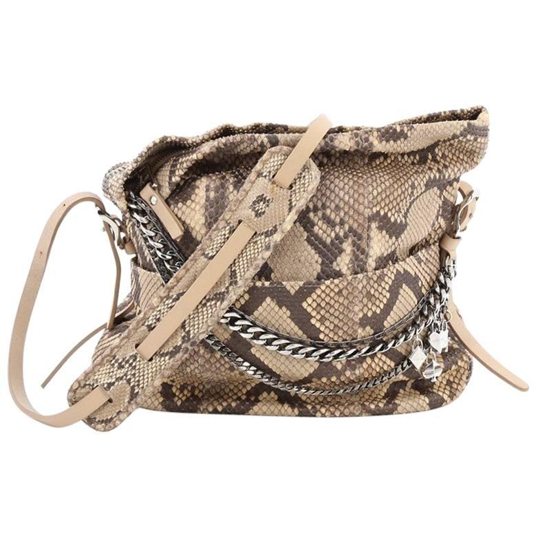 Jimmy Choo Boho Biker Hobo Python Small