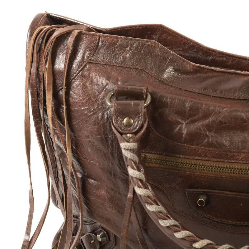 Balenciaga City Classic Studs Handbag Leather Medium 4