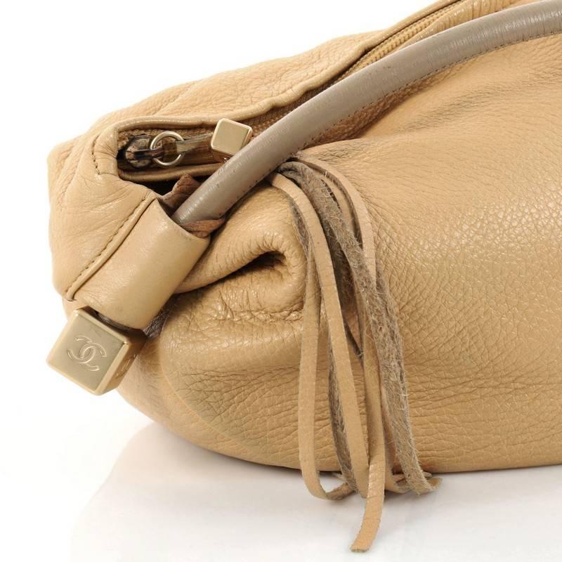 Chanel Vintage Dice Top Handle Bag Leather Medium 3