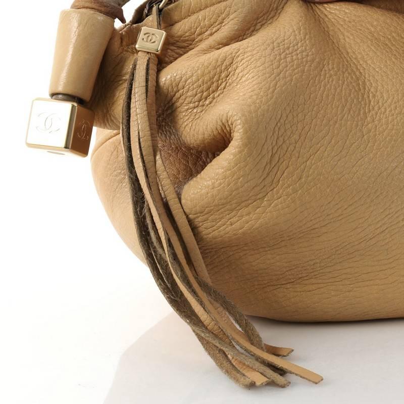 Chanel Vintage Dice Top Handle Bag Leather Medium 1