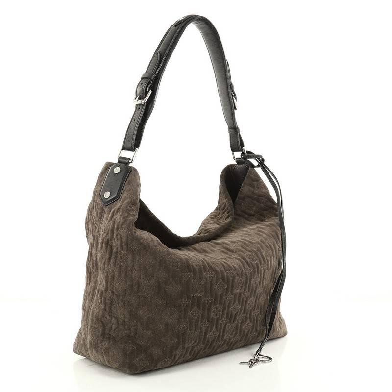 Louis Vuitton Antheia Hobo Suede PM In Fair Condition In NY, NY