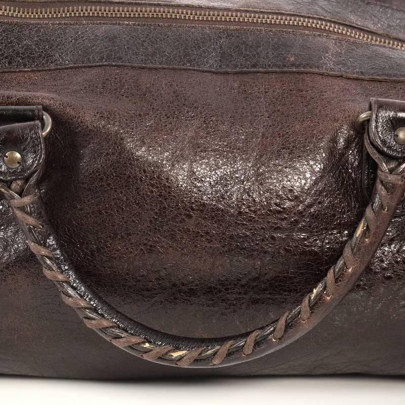 Balenciaga Twiggy Classic Studs Handbag Leather Maxi In Good Condition In NY, NY