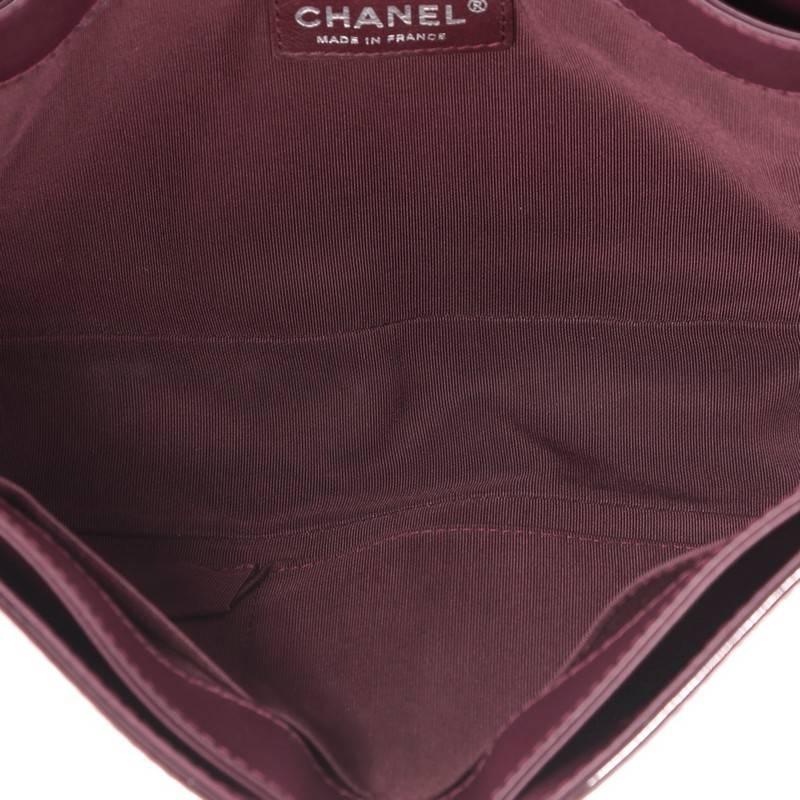 Chanel Reverso Boy Flap Bag Patent New Medium 3