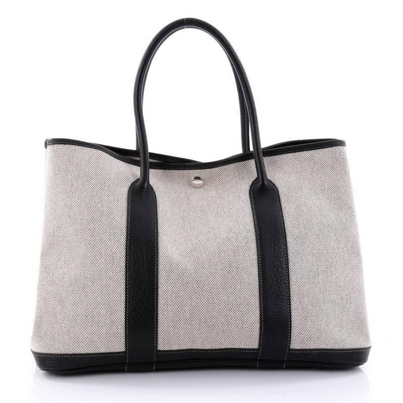 Hermes Garden Party Tote Leather 36 In Good Condition In NY, NY