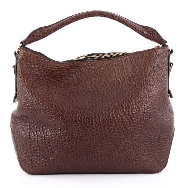 Burberry Ledbury Convertible Hobo Heritage Grained Leather Small at 1stdibs