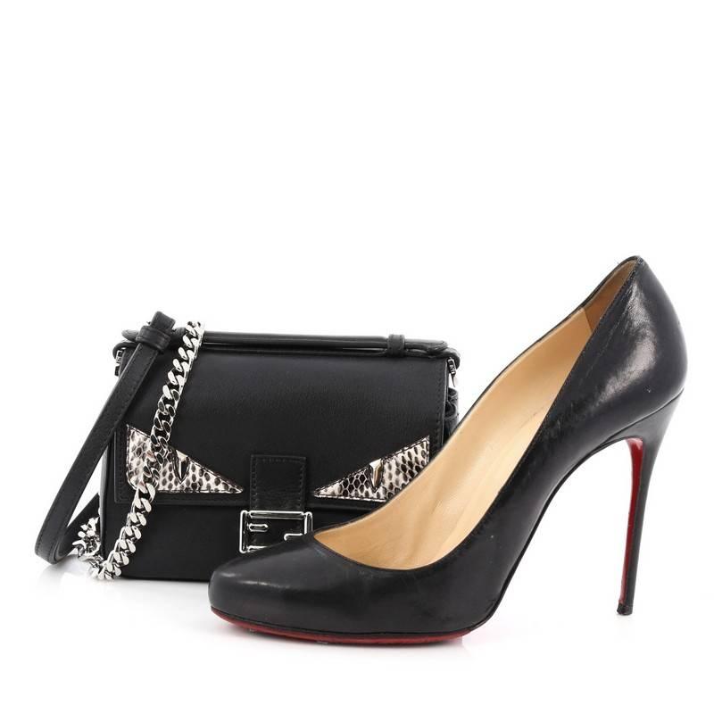 Fendi Double Baguette Monster Crossbody Bag Leather and Python Micro at 1stDibs fendi monster