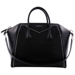 Used Givenchy Antigona Bag Leather with Chain Detail Medium