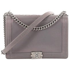 Chanel Reverso Large Glazed Calfskin Boy Flap Bag 