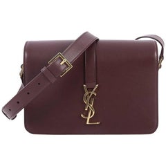 Saint Laurent Classic Monogram Universite Handbag Leather Medium