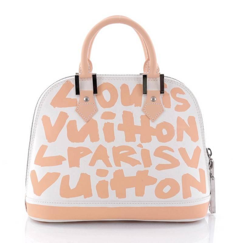Women's or Men's Louis Vuitton Alma Handbag Limited Edition Graffiti Leather MM