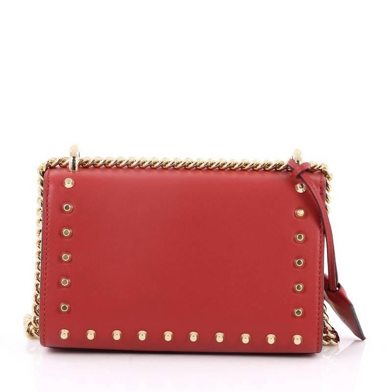 Women's Gucci Pearly Padlock Shoulder Bag Studded Leather Small