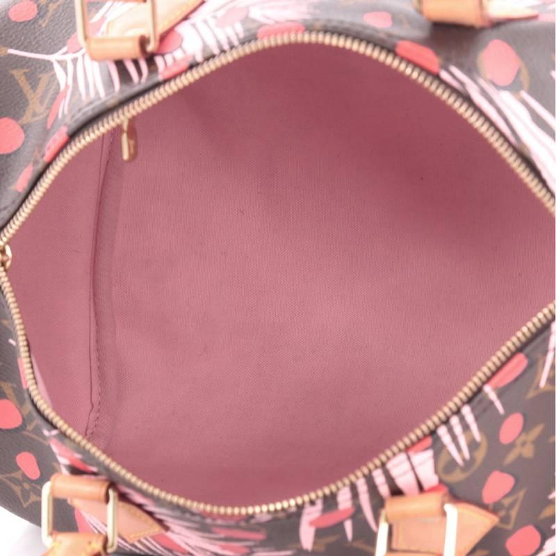 Louis Vuitton Speedy Handbag Limited Edition Monogram Jungle 30 5