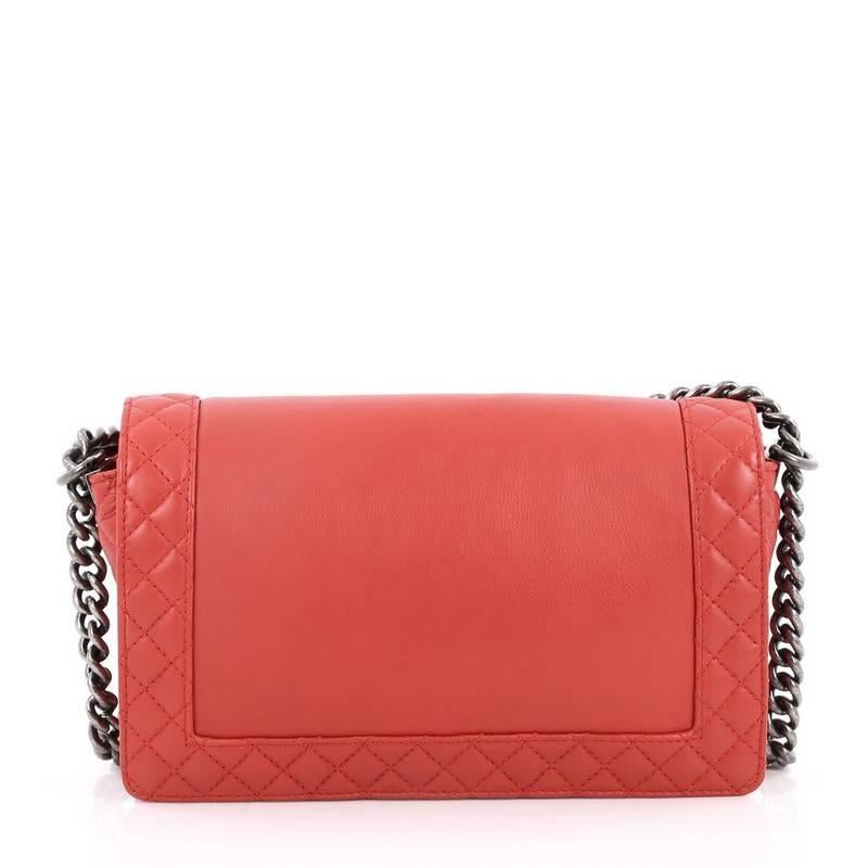 Women's  Chanel Reverso Boy Flap Bag Calfskin New Medium
