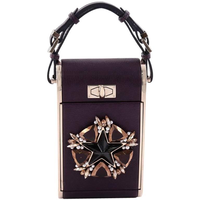 Givenchy Star Emblem Minaudiere Metal and Leather
