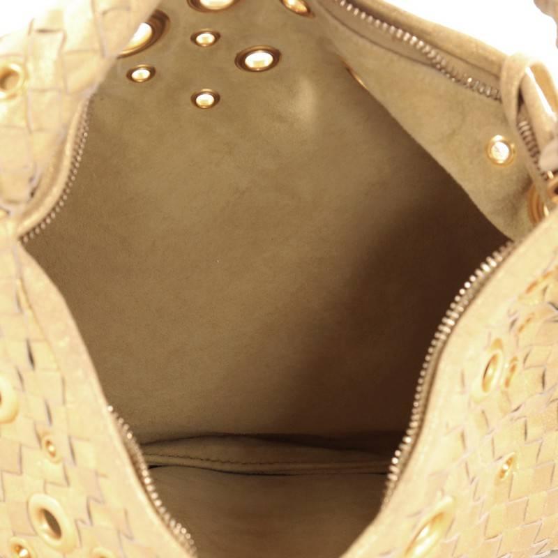 Bottega Veneta Veneta Hobo Intrecciato Leather with Grommet Detail Medium 3
