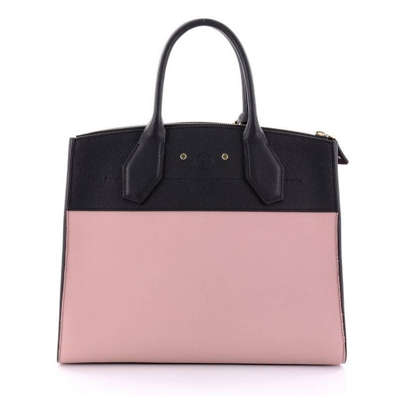 Women's Louis Vuitton City Steamer Handbag Leather MM